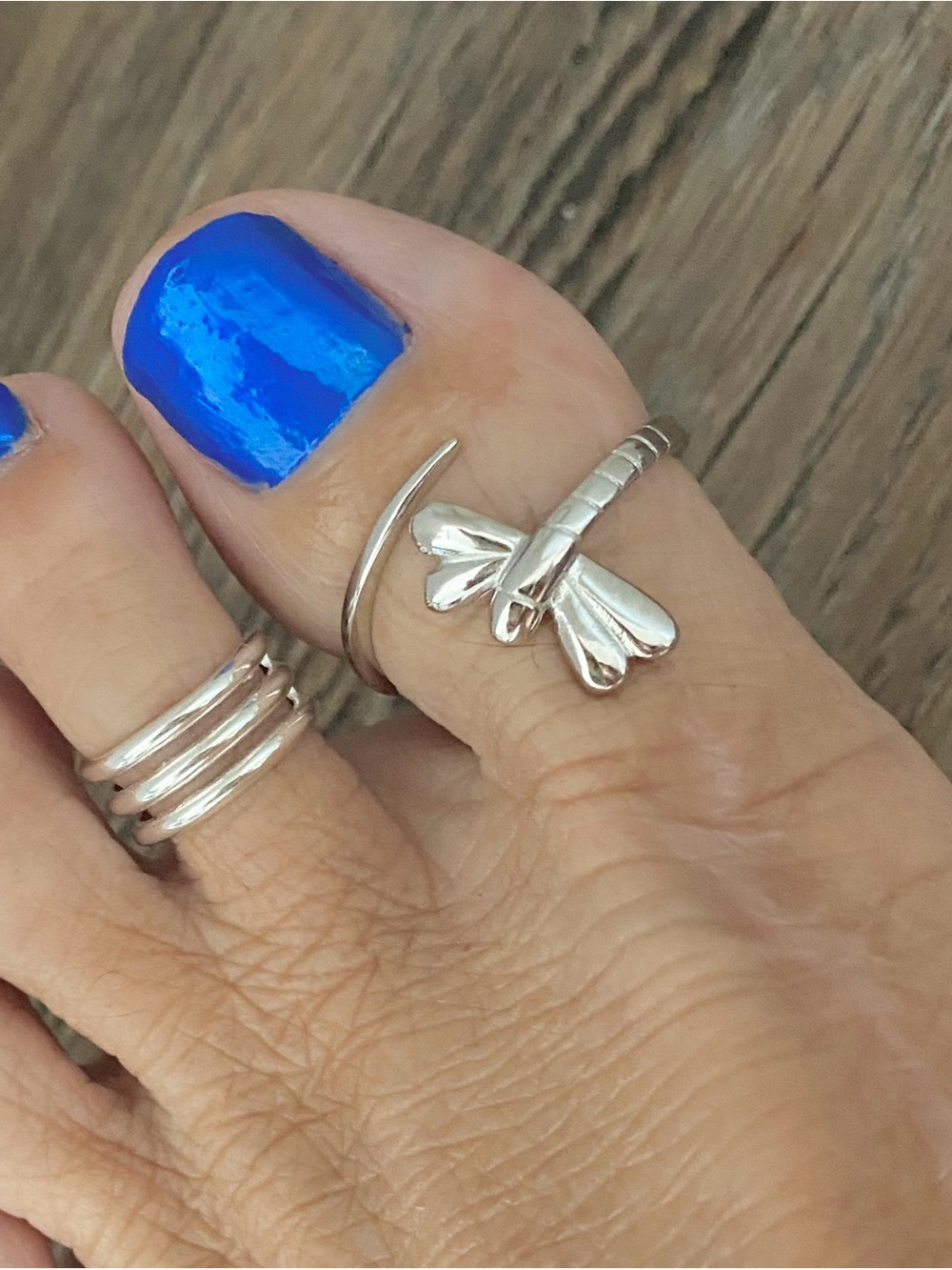 💕TOP SELLER💕Sterling Silver Wraparound Dragonfly Ring, Spirit Bug Jewelry Rings - Picture 7 of 13